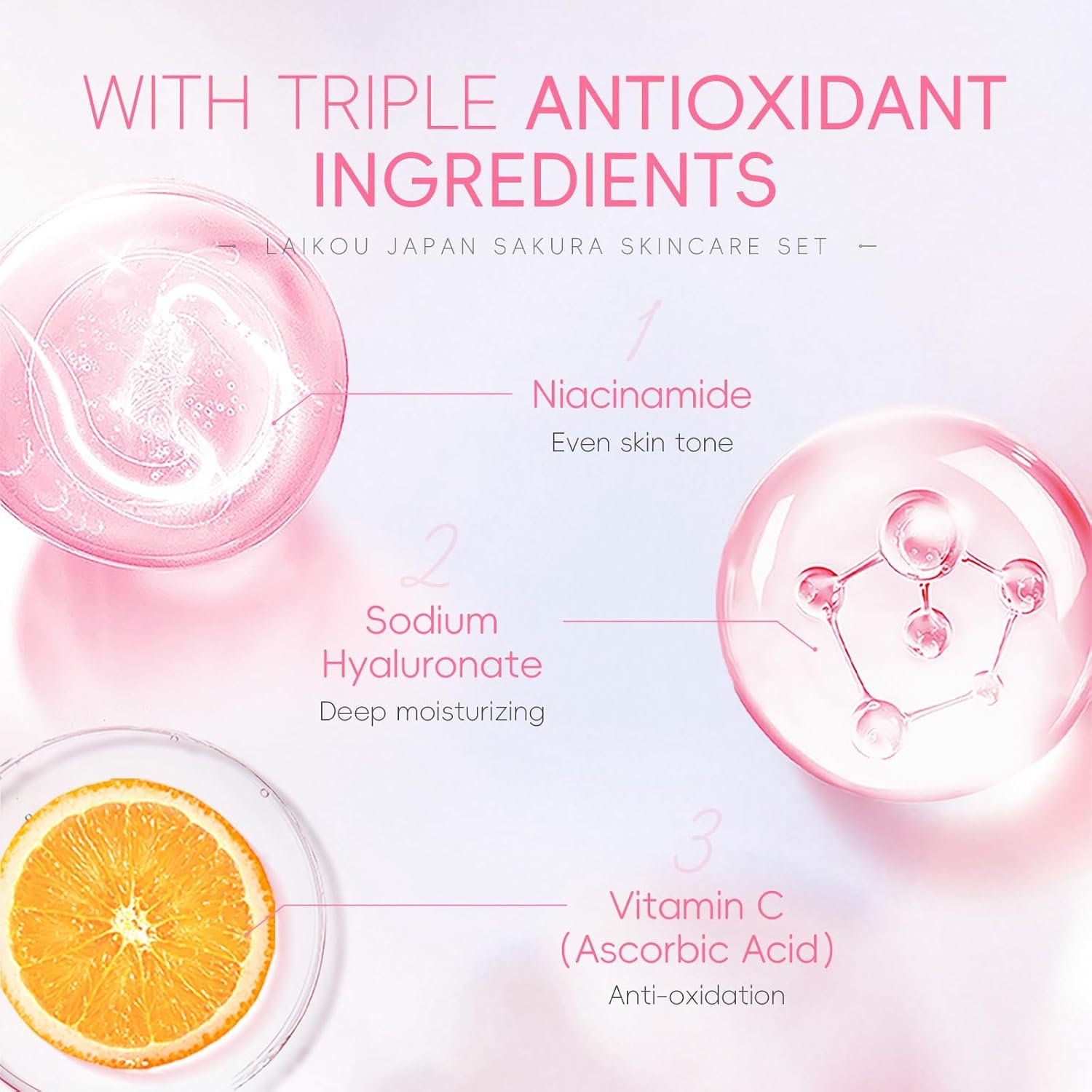 LAIKOU JAPAN SAKURA SKINCARE SET -PURE PERFECTION - Image 8
