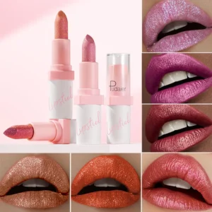 PUDAIER PEARLIZED / GLITTER LIPSTICK