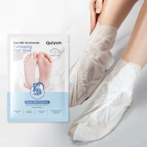 QUIYUM GOAT MILK NICOTINAMIDE EXFOLIATING FOOT MASK